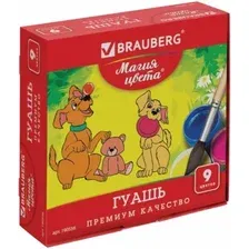 Гуашь BRAUBERG Магия цвета 190556 (9 цв.)