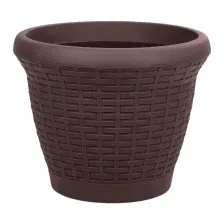 Кашпо Serinova Rattan №4 20-HS0411102-200100 (антрацит)
