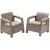Набор садовой мебели Keter Corfu II Duo 227643 (капучино)