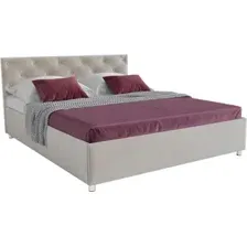 Кровать Мебель-АРС Классик 140 (бархат бежевый/Star Velvet 6 Beige)