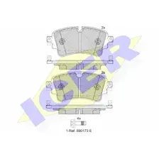 Тормозные колодки дисковые задняя ось ICER 182256