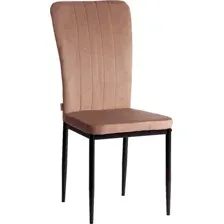 Стул TetChair Verter металл/флок 41x52x95 (бежевый HLR8/черный)