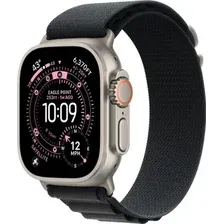 Умные часы Apple Watch Ultra 3 LTE 49 мм (титановый корпус, природный/черный, текстильный ремешок размера L)