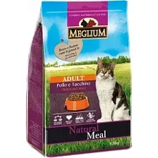Корм Meglium Cat Adult (Курица и индейка) для кошек 10 кг