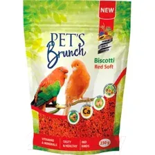 Корм для птиц Pet's Brunch Biscotti Red Soft Функциональный десерт (230г)