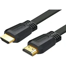 Кабель Ugreen ED015, 50819, black, плоский, 1.5 м