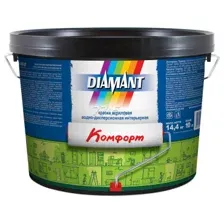 Краска акриловая DIAMANT Комфорт белый 10 л (948106598)
