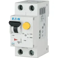 Дифференциальный автомат Eaton PFL6 1P+N 10А 30мА В 6кА 2М 286429