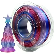 Филамент NV Print NV-3D-SILK-PLA-P-RAINBOW-02 (1.75мм, 1кг, радужный 02)