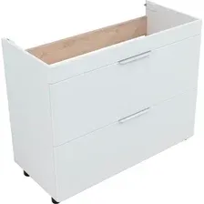 Aquanet Тумба под умывальник Ирис New 100 339257 (белый глянцевый)