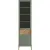 Шкаф-витрина Black Red White Siena REG1W1D1S (дымчатый зеленый/дуб вотан)