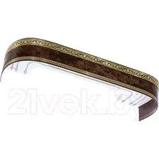 Карниз для штор LEGRAND Монарх с поворотами 2.4 / 48069567 (корень ореха)