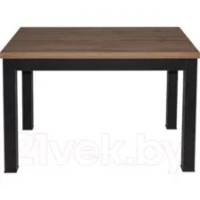 Кухонный стол ЭлиГард Black / СОБ (дуб натуральный)