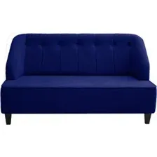 Диван Brioli Дино П двухместный (микровелюр, В69 синий)
