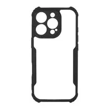 Накладка  BoraSCO Sky Case для Apple iPhone 16 Pro черный/прозрачный