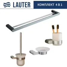 Набор аксессуаров для ванной Lauter 21SH1061  21SH1051  21SH7021  21SH1111 (Chrome, 4 предмета)