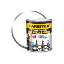 Грунт-эмаль Farbitex По ржавчине 3в1 (800г, белый)