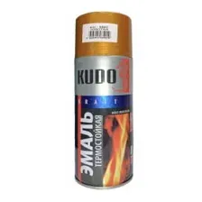Эмаль Kudo Термостойкая (520мл, золотая)