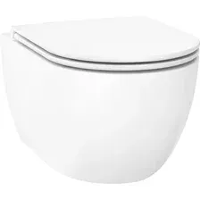 Унитаз подвесной Wellsee Chalice Perfection RimFree 182607001 (чаша, пневмокрышка, глянцевый белый)