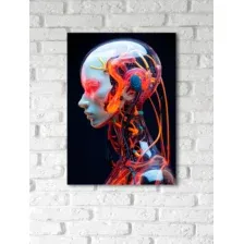 Картина на стекле STAMPRINT "Профиль на черном" AR051 70х50 см