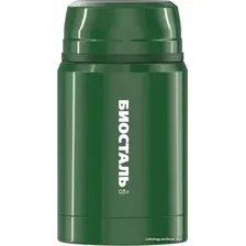 Термос для еды БИОСТАЛЬ NTS-500G 0.5л (зеленый)