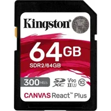 Карта памяти Kingston Canvas React Plus SDXC 64GB SDR2/64GB