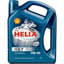 Масло моторное SHELL HELIX HX7 5W-40 4л SHELL 5W40 HELIX HX7/4