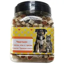 Лакомство для собак O'dog Чемпион. Мясо утки и трески 500 г