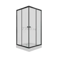Душевой уголок Triton Фикс-Блэк 90x90