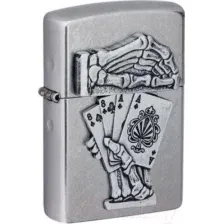 Зажигалка Zippo Dead Mans Hand / 49536 (серебряный)