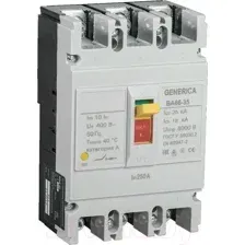 Выключатель автоматический Generica ВА 66-35 3Р 250А 25кА SAV30-3-0250-G