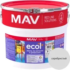 Эмаль MAV Ecol ПФ-115 (8кг, серебристый)