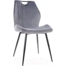 Стул Signal Arco Velvet (bluvel 14 серый/черный)