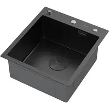 Кухонная мойка ARFEKA ECO AR 450*500 POP-UP BLACK PVD NANO