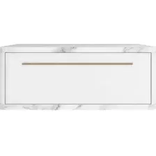 Тумба Shtabe Royal 5200 эко (мрамор каррара/р.золото)