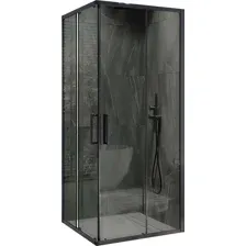 Душевой уголок MaybahGlass MGY-1334-6 (графит стекло/черный)