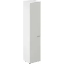 Шкаф Norden Левый 60x60x195.5 / SG.823.WH.SH.L (белый/серый бархат)
