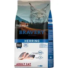 Сухой корм для кошек BRAVERY Монопротеиновый беззерновой с сельдью (7кг)