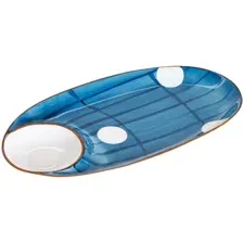 Блюдо Perfecto Linea Blue Marine, 17-103303, 33х17.5х2.8 см