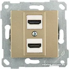 Розетка HDMI Mutlusan Rita 2200-458-0185 (золото доре)