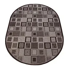 Ковер для жилой комнаты БелКа Флурлюкс Сизаль Овал 51204 50422 0.8x1.5м