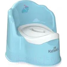 Детский горшок Kidwick Трон / KW070202 (голубой/белый)