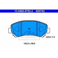 Тормозные колодки дисковые передняя ось ATE 13.0460-5752.2