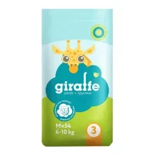 Трусики-подгузники Lovular Giraffe M 6-10 кг 429709 (54 шт)