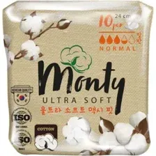 Прокладки гигиенические Monty Ultra Soft Normal Plus (10шт)