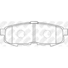 Тормозные колодки дисковые задняя ось NIBK PN5807