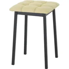 Табурет AMC Comfort 7К1.15 (кожзам, светло-желтый/черный)