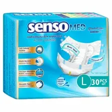SENSO MED Подгузники для взрослых одноразовые Standart Plus 100-145см  L 30шт
