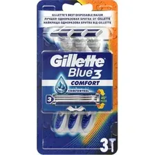 Набор бритвенных станков Gillette Blue 3 Comfort одноразовые (3шт)