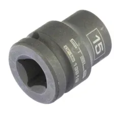 STELS 13919 Головка ударная шестигранная, 15 мм, 1/2", CrMo